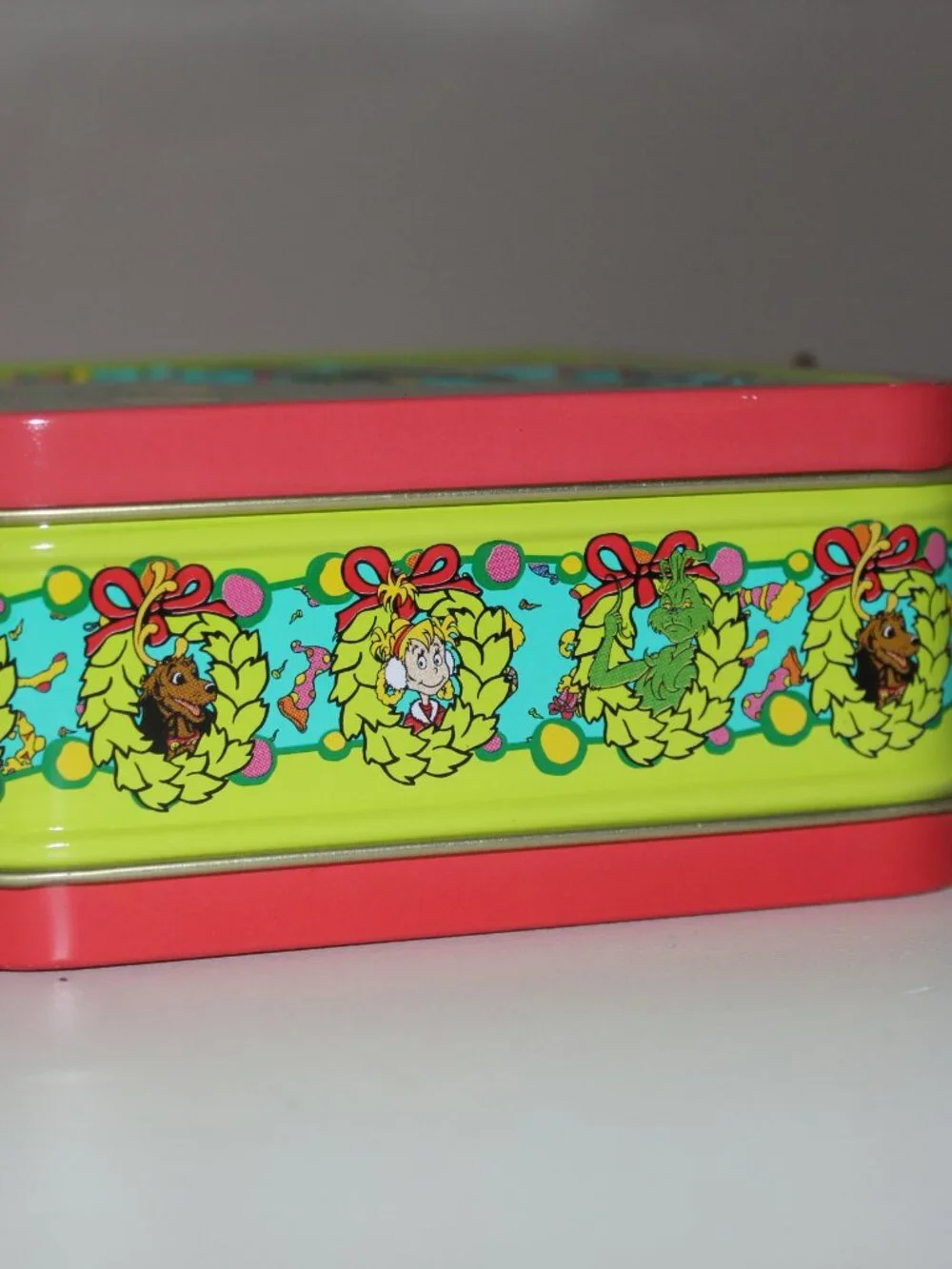 Vintage Dr. Suess How The Grinch Stole Christmas Mini Metal Tin Lunchbox 2000 5